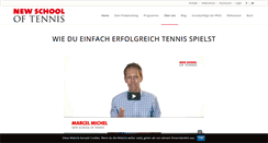 Desktop Screenshot of new-school-of-tennis.de