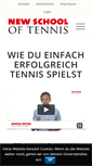 Mobile Screenshot of new-school-of-tennis.de